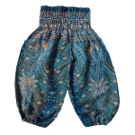 Kinderbroek S - maat  92 -Veer turquoise